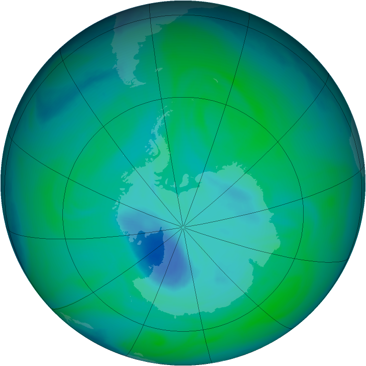 Ozone Map 2005-12-24